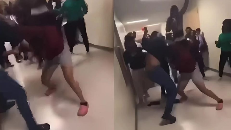 Los alumnos protagonizaron una brutal pelea