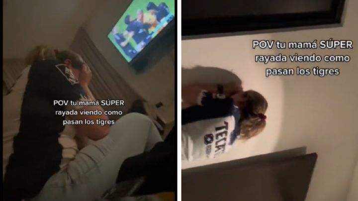 Mujer llora desconsolada por eliminación de Rayados | VIDEO