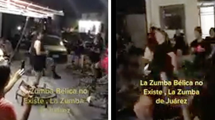 Zumba bélica: bloquean calle en Nuevo León para ejercitarse a ritmo de Peso Pluma