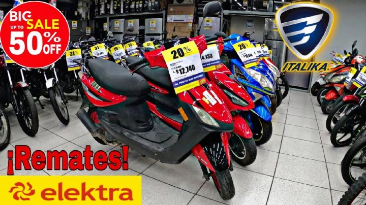 Elektra remata sus motocicletas Italika: Así puedes hacerte de una modelo 2022 con envío gratis