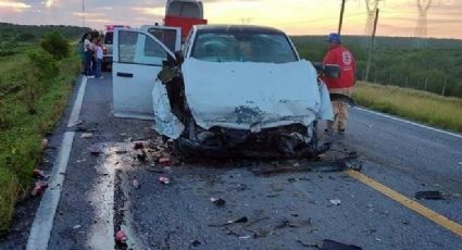 Familia de Tamaulipas sufre terrible choque con tráiler en Carretera Libre a Reynosa; mueren dos