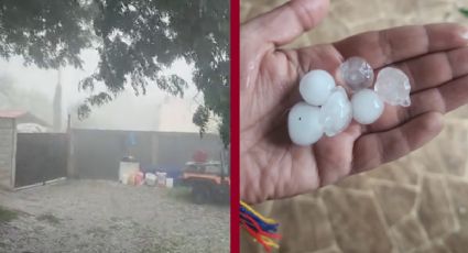 Sorprende tromba y granizo en Galeana, Nuevo León | VIDEO