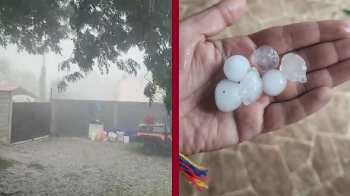 Sorprende tromba y granizo en Galeana, Nuevo León | VIDEO