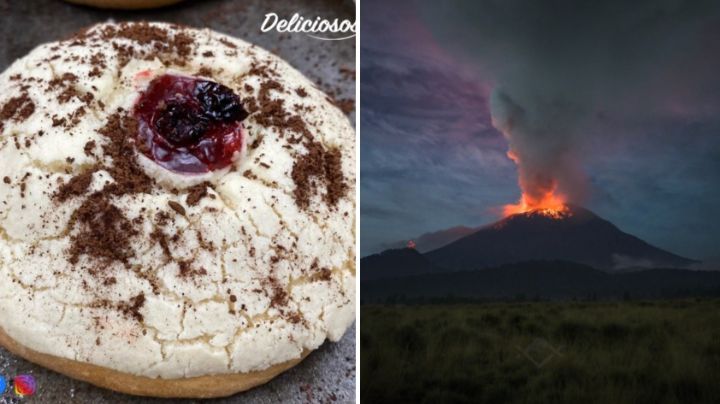 Panaderos de Puebla crean la "conchatépetl" con ceniza del volcán