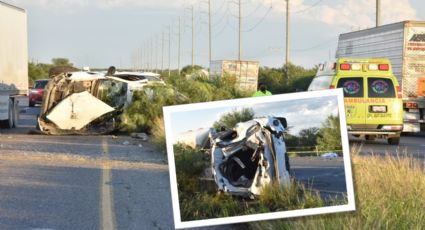 Hombre sufre horrible accidente en carretera a Piedras Negras; venía a Nuevo Laredo | FOTOS