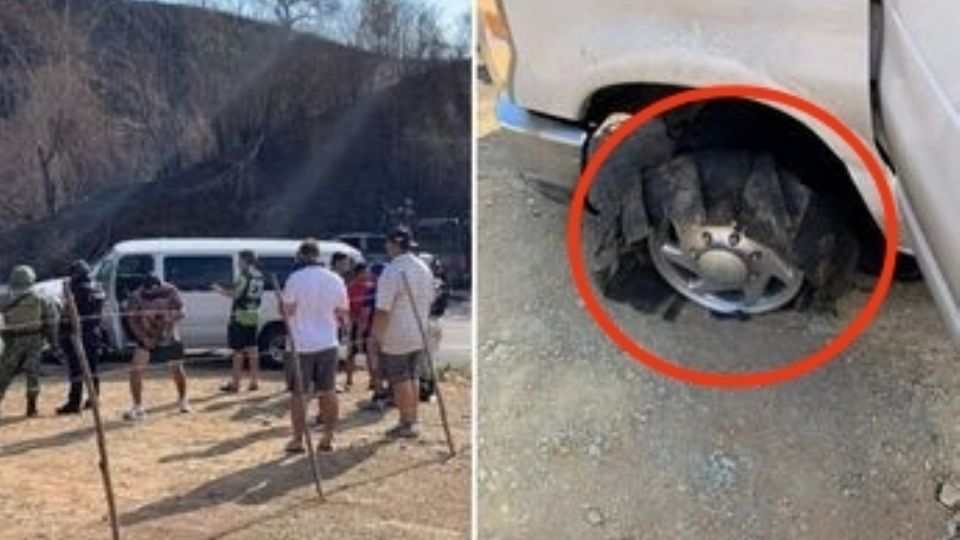 Temiendo por sus vidas, los jugadores se escondieron entre las maletas para no ser víctimas de la balacera