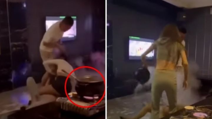 Mujer pelea por una deuda y le avienta sopa hirviendo a la deudora | VIDEO