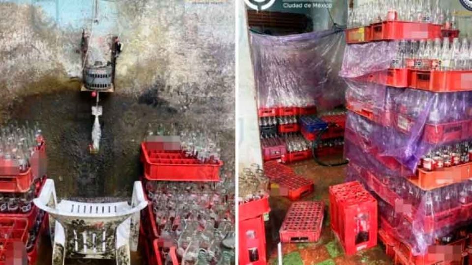 En Iztapalapa fueron decomisadas las Coca Cola pirata.