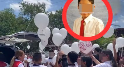 Entre lágrimas y dolor, compañeritos despiden a Jérick con globos y pase de lista | FOTOS