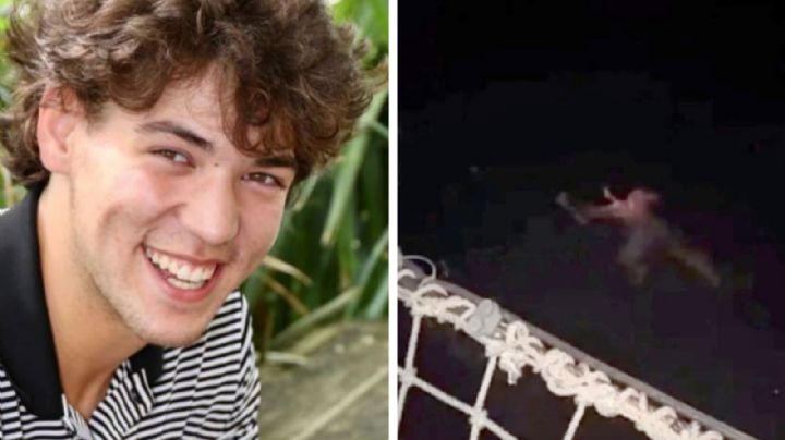Joven estrella de beisbol salta de crucero al mar, infestado de tiburones; algo salió mal | VIDEO