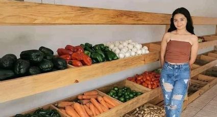 Jovencita rechaza fiesta y prefiere poner un puesto de frutas y verduras