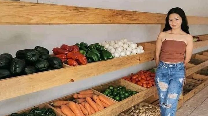 Jovencita rechaza fiesta y prefiere poner un puesto de frutas y verduras
