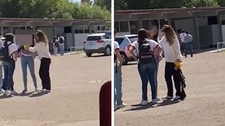 Captan a mujer jaloneando del cabello a una estudiante del CBTIS | VIDEO