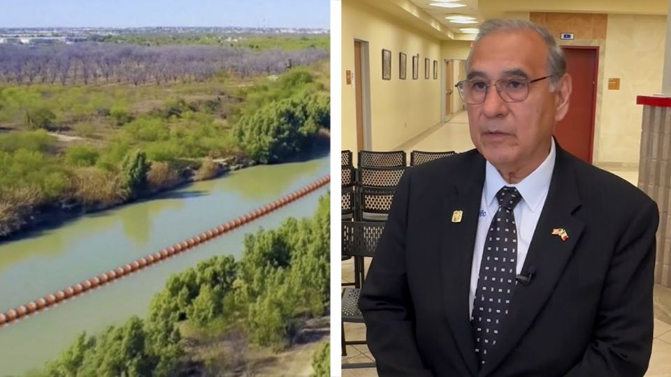 El Gobernador Greg Abbott informó en sus redes sociales sobre el proyecto de un muro flotante en el rio Bravo.