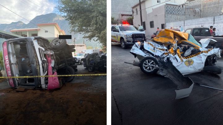 Camión sufre brutal volcadura después de quedarse sin frenos; arrolló todo a su paso | VIDEO