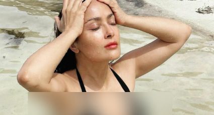 Salma Hayek luce diminuto bikini en plena ola de calor y alborota las redes | FOTO