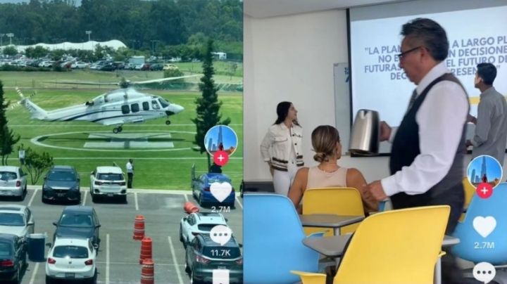 Estudiante sorprende al llegar a sus clases del Tec de Monterrey ¡en helicóptero! | VIDEO