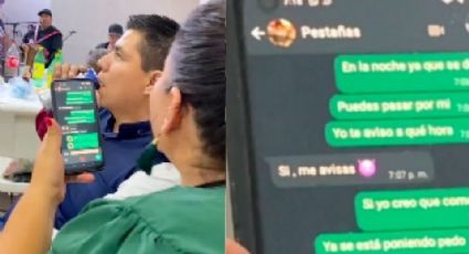 Mujer engaña a su marido con su 'amante', mientras asisten a una fiesta; queda exhibida | VIDEO