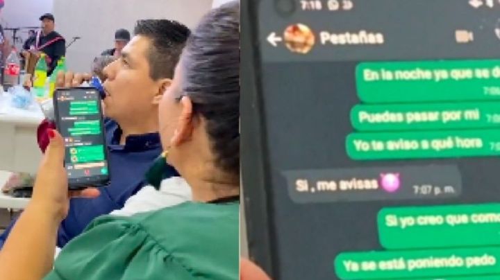 Mujer engaña a su marido con su 'amante', mientras asisten a una fiesta; queda exhibida | VIDEO
