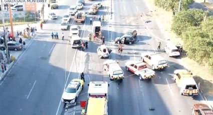 Terrible carambola en Monterrey deja personas sin vida y heridos