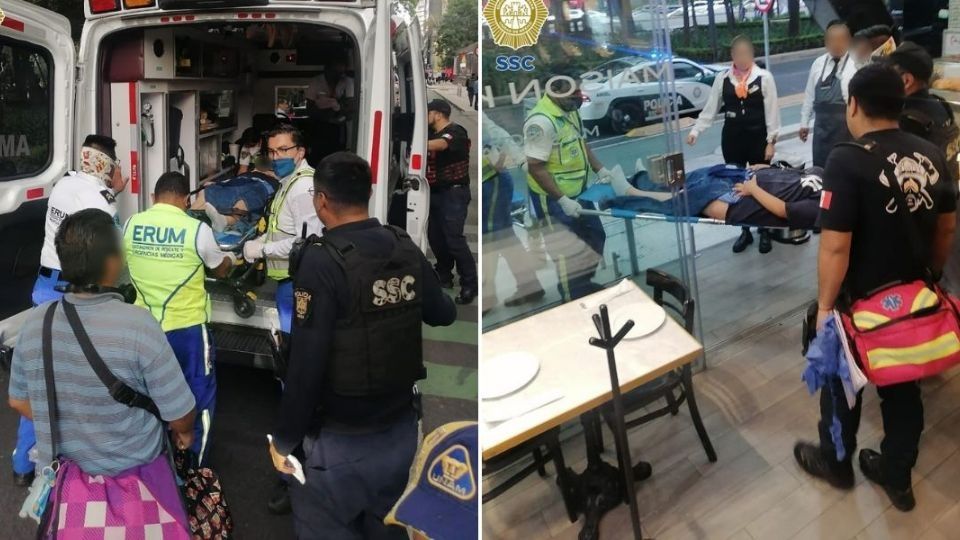 La joven madre dio a luz en los sanitarios de un restaurante.