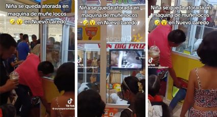 Nuevo Laredo: niña se queda atorada en máquina de Muñelocos en Paseo Reforma | VIDEO