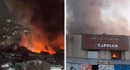 Tremendo incendio en el Mercado Central de Acapulco; hay 570 locales afectados | VIDEO