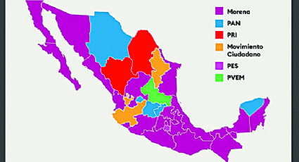 Morena gobernará 22 estados de México