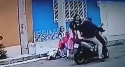 Mujer frustra secuestro de su hija y hace huir al agresor | VIDEO