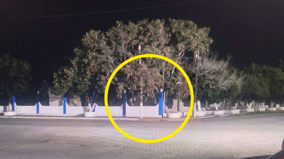 El fantasma fue captado en un cementerio de Tamaulipas