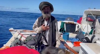 Video: así reaccionó náufrago al ser rescatado tras meses en el mar