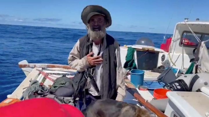 Video: así reaccionó náufrago al ser rescatado tras meses en el mar