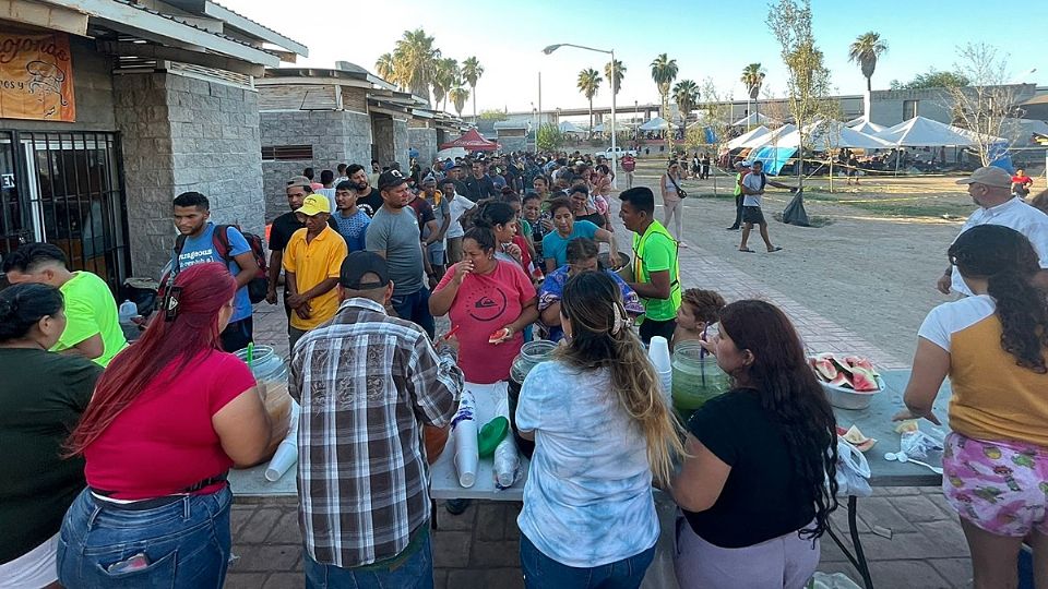 MIgrantes en Nuevo Laredo