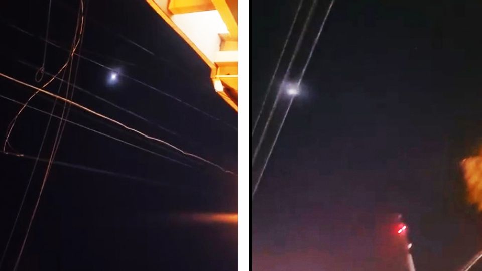 Luces en el cielo causan miedo