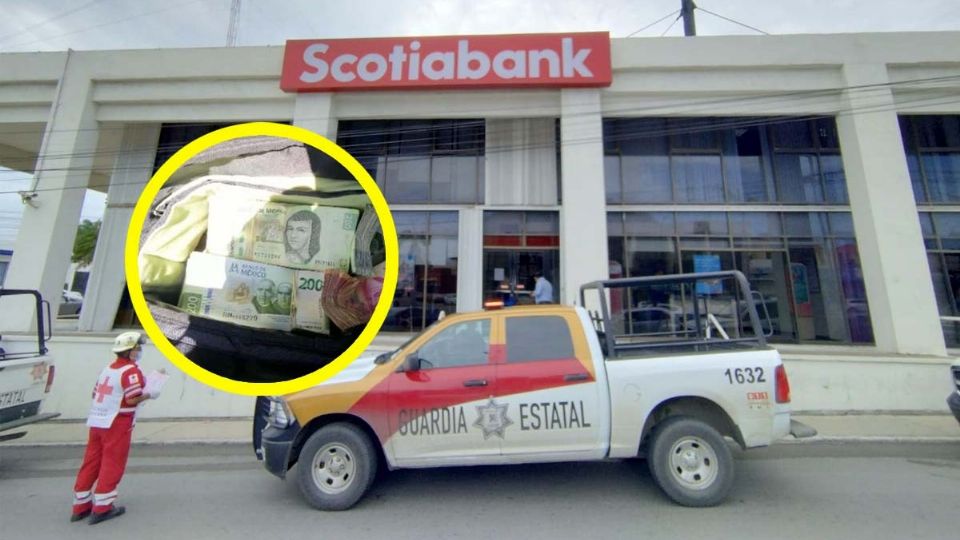 Asalto en banco Scotiabank, ladrón escapa con dinero