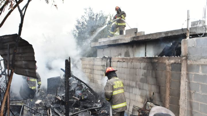 Halla familia su casa envuelta en fuego en la colonia Américo Villarreal