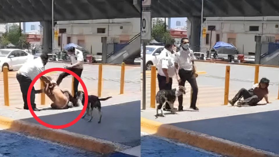 El hombre indigente sufrió una golpiza por los trabajadores del supermercado, quienes mostraron su indiferencia a pesar del calor en la región