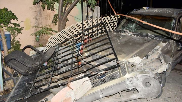 Pierde el control y se mete en vivienda al poniente de Nuevo Laredo