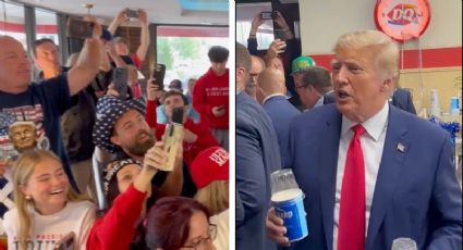 Donald Trump sorprende a simpatizantes, visitando famosa heladería | VIDEO