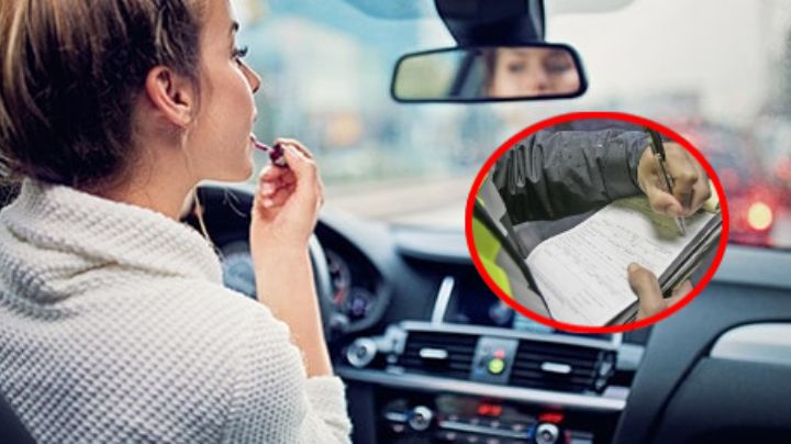 ¿Te maquillas cuando manejas? Cuidado, esto pagarás de multa en Tamaulipas