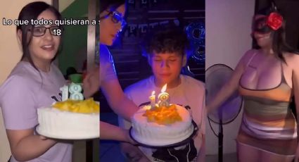 VIDEO | Madre regala baile exótico a su hijo por cumpleaños