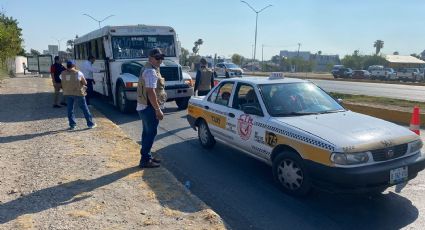 Realizan operativo sorpresivo a camiones y taxis