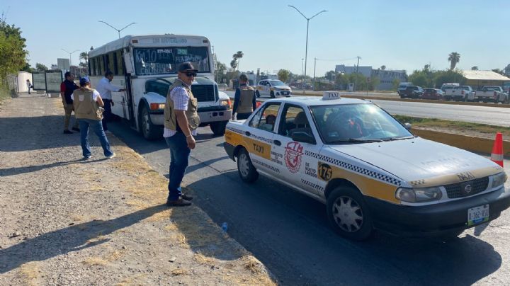 Realizan operativo sorpresivo a camiones y taxis