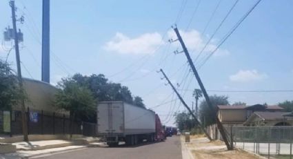 Tráiler arranca cableado y causa apagón en Laredo, Texas