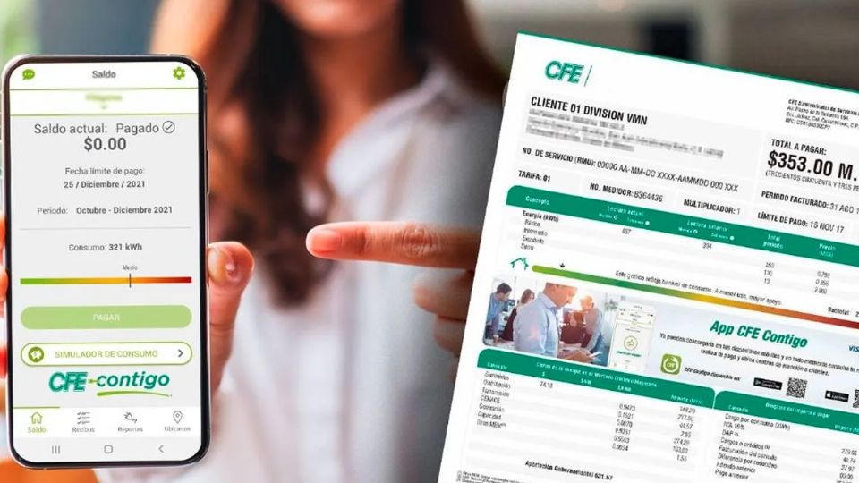 Recibo digital de la CFE