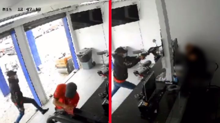 Sicario asesina a hombre en local de autopartes y todo queda grabado | VIDEO