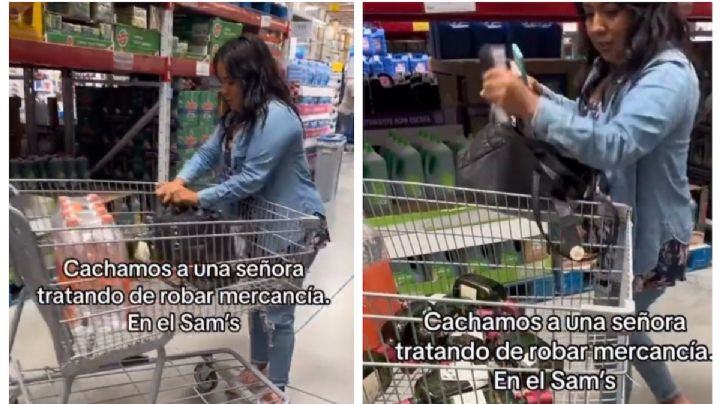 Captan a mujer robando botellas de whisky en Sam's: 'afronta tu responsabilidad, ratera' | VIDEO