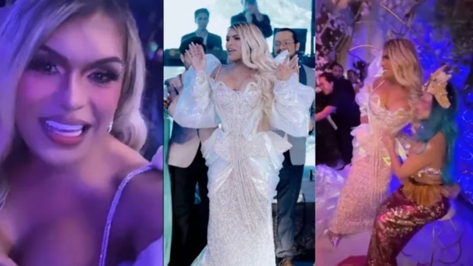 La integrante de Las Perdidas mostró un hermoso vestido con detalles tornasol en su fiesta temática de sirenas