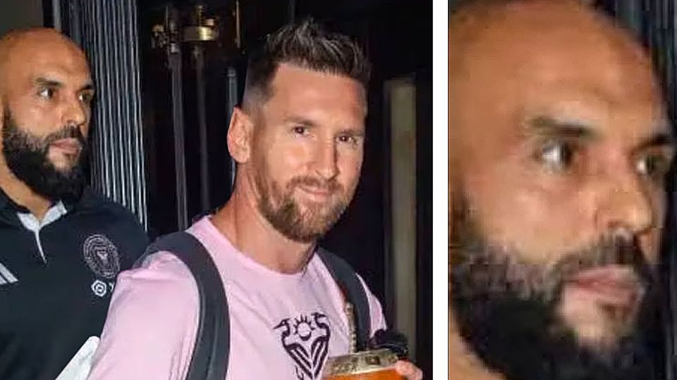 Messi y su 'acosador'