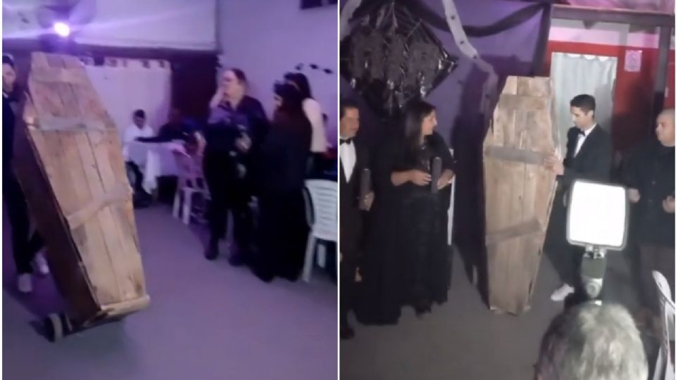 Quinceañera desata polémica al entrar en ataúd a su festejo; así ocurrió